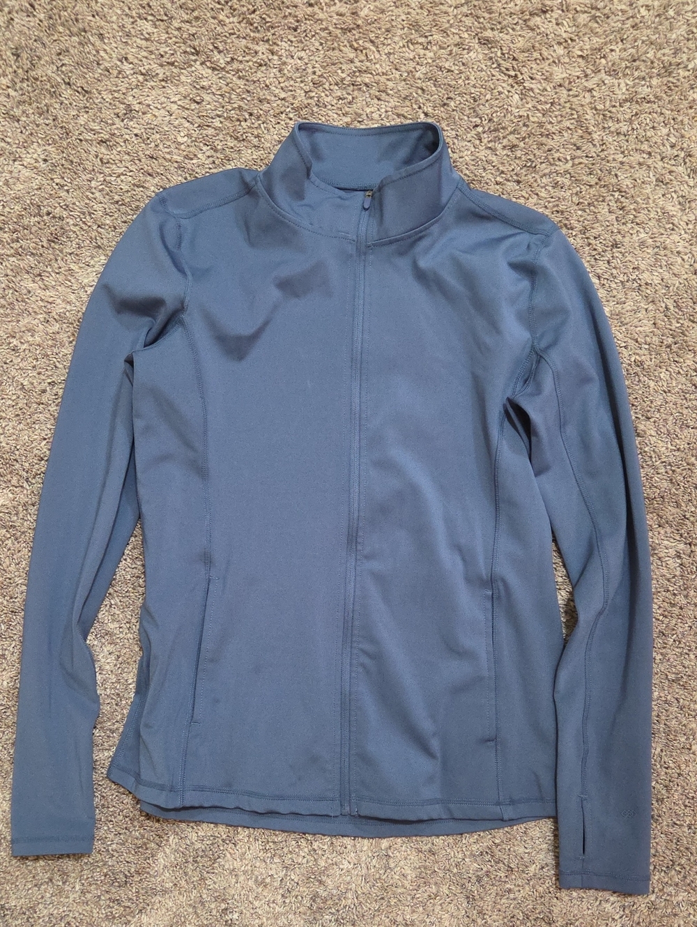 Leg3nd Women's Activewear Full Zip Jacket In Blue Size Medium
